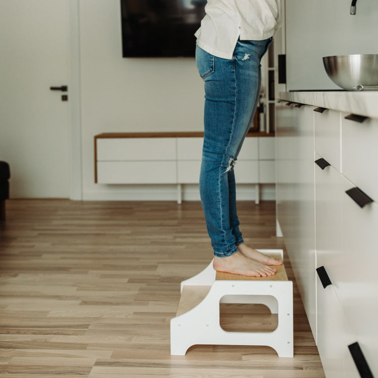 Duck Woodworks. Βοηθητικό σκαλοπάτι/σκαμπό - λευκό