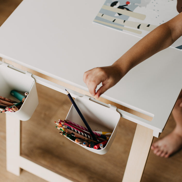 Duck Woodworks. Montessori table white