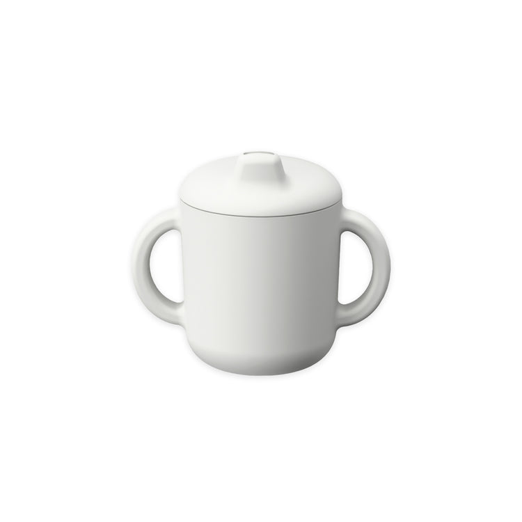 EKOBO. Bambino Silicone Sippy Cup with handles - Cloud