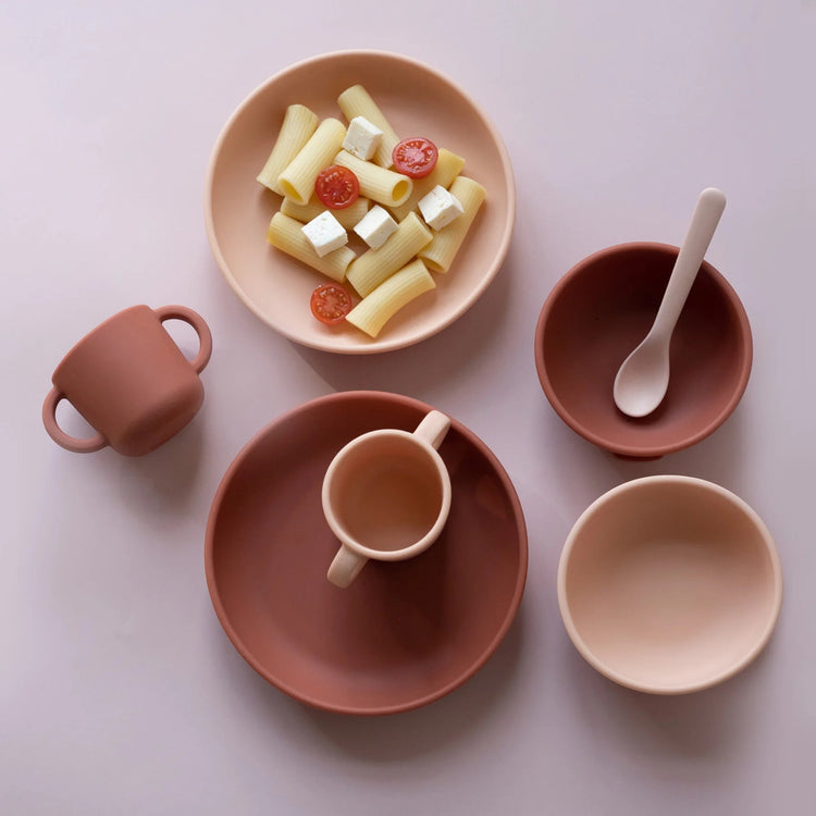EKOBO. Silicone Suction Plate - Blush