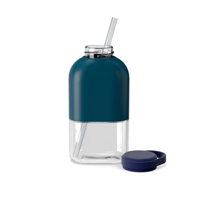 EKOBO. Slim Tritan Water Bottle 350ml - Blue Abyss / Midnight Blue