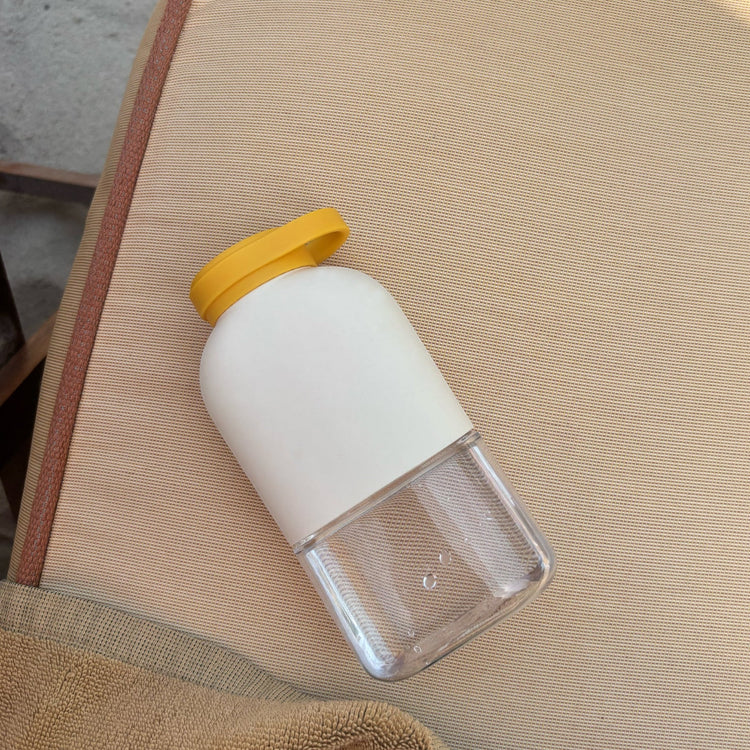 EKOBO. Slim Tritan Water Bottle 350ml - Ivory / Mimosa