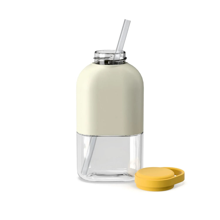 EKOBO. Slim Tritan Water Bottle 350ml - Ivory / Mimosa
