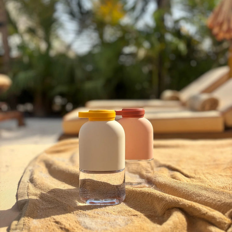EKOBO. Slim Tritan Water Bottle 350ml - Blush / Terraccotta