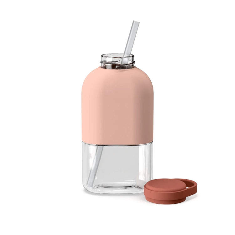 EKOBO. Slim Tritan Water Bottle 350ml - Blush / Terraccotta