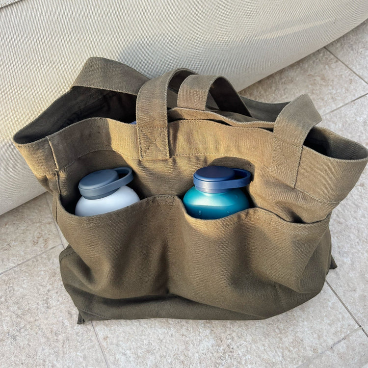 EKOBO. Slim Tritan Water Bottle 350ml - Cloud / Storm