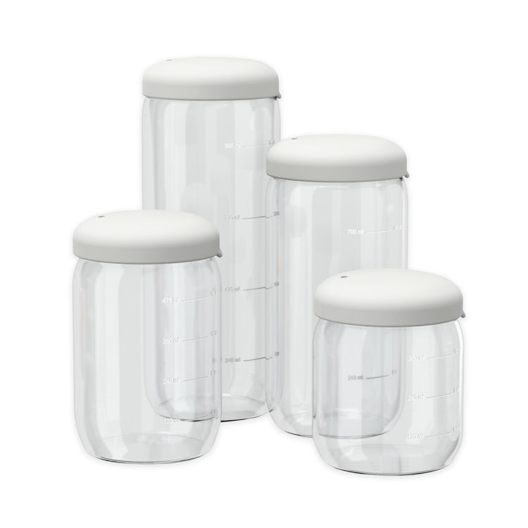 EKOBO. Pronto Food Storage Jar in Borosilicate Glass 350ml - Cloud