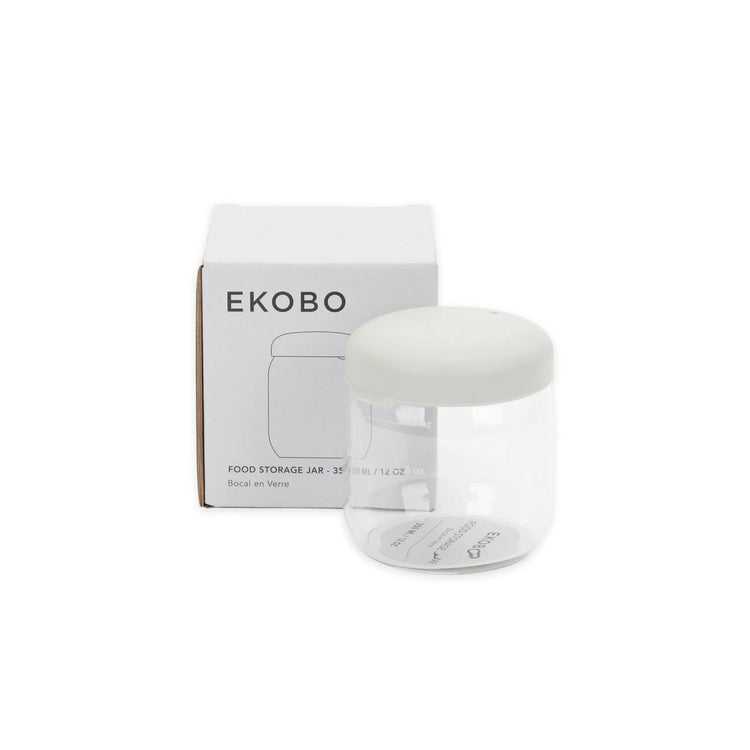 EKOBO. Pronto Food Storage Jar in Borosilicate Glass 350ml - Cloud