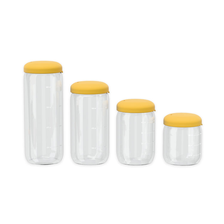 EKOBO. Γυάλινο δοχείο αποθήκευσης 350ml - Mimosa