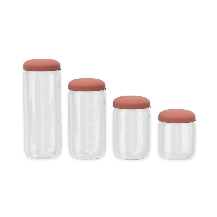 EKOBO. Γυάλινο δοχείο αποθήκευσης 350ml - Terracotta