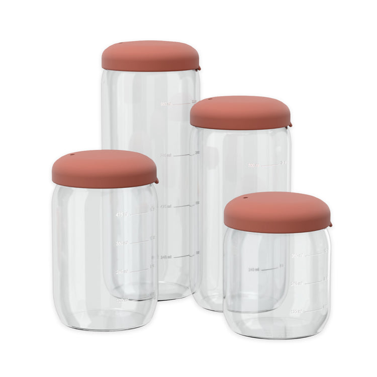 EKOBO. Γυάλινο δοχείο αποθήκευσης 350ml - Terracotta