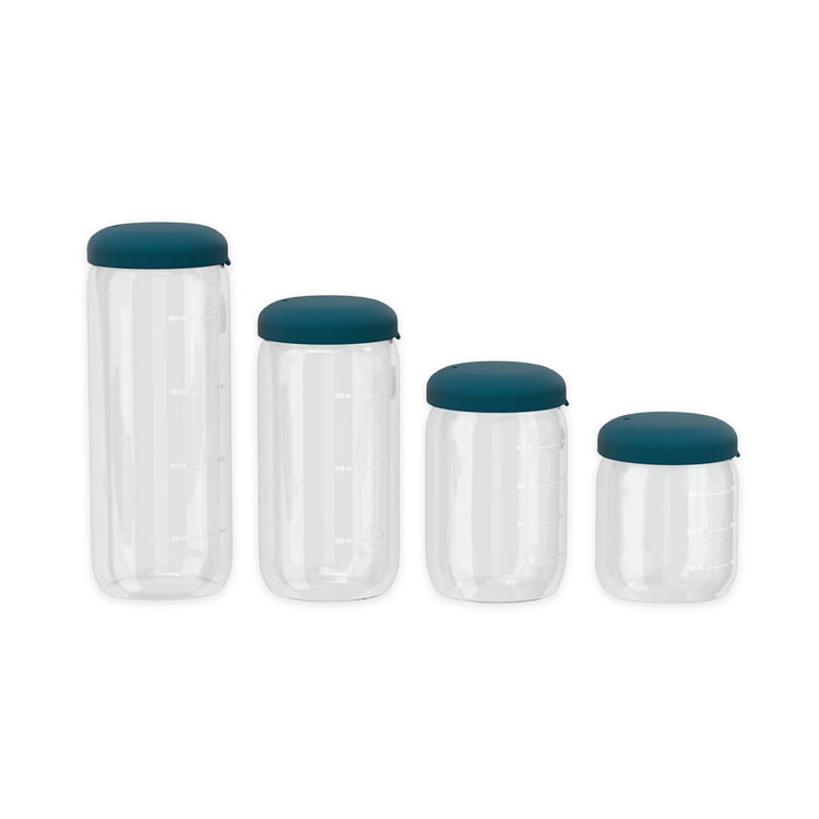 EKOBO. Γυάλινο δοχείο αποθήκευσης 500ml - Blue Abyss