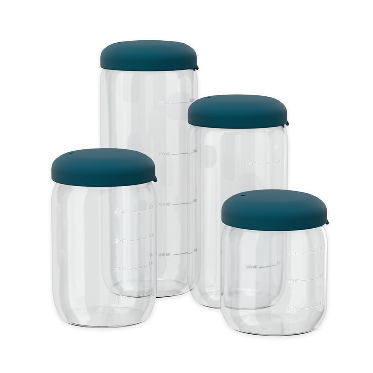 EKOBO. Γυάλινο δοχείο αποθήκευσης 500ml - Blue Abyss