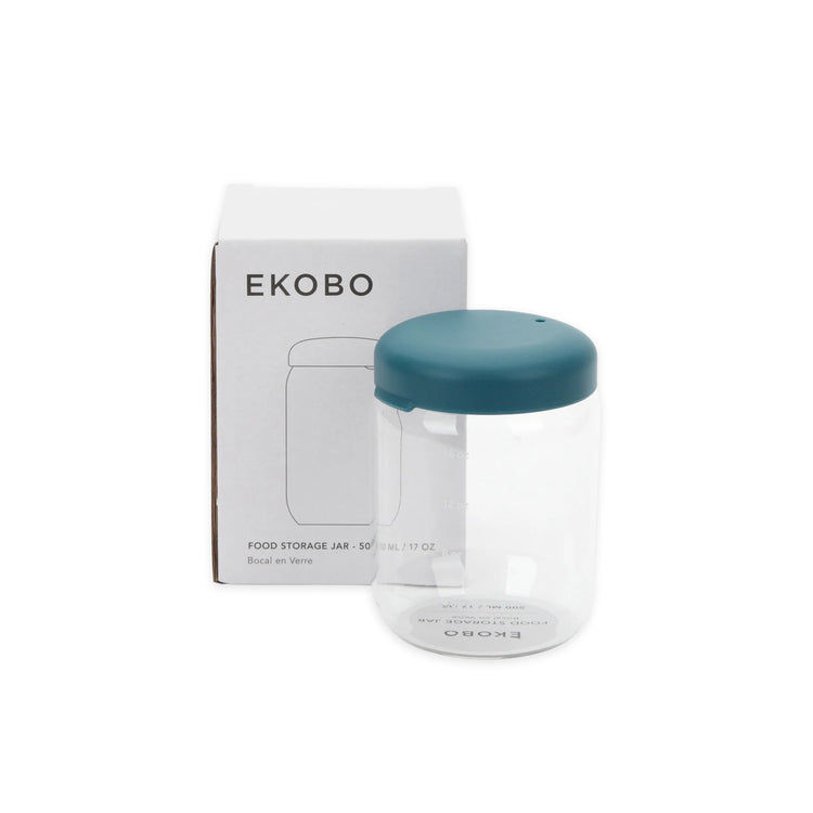 EKOBO. Γυάλινο δοχείο αποθήκευσης 500ml - Blue Abyss