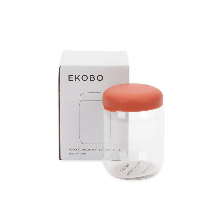 EKOBO. Γυάλινο δοχείο αποθήκευσης 500ml - Terracotta