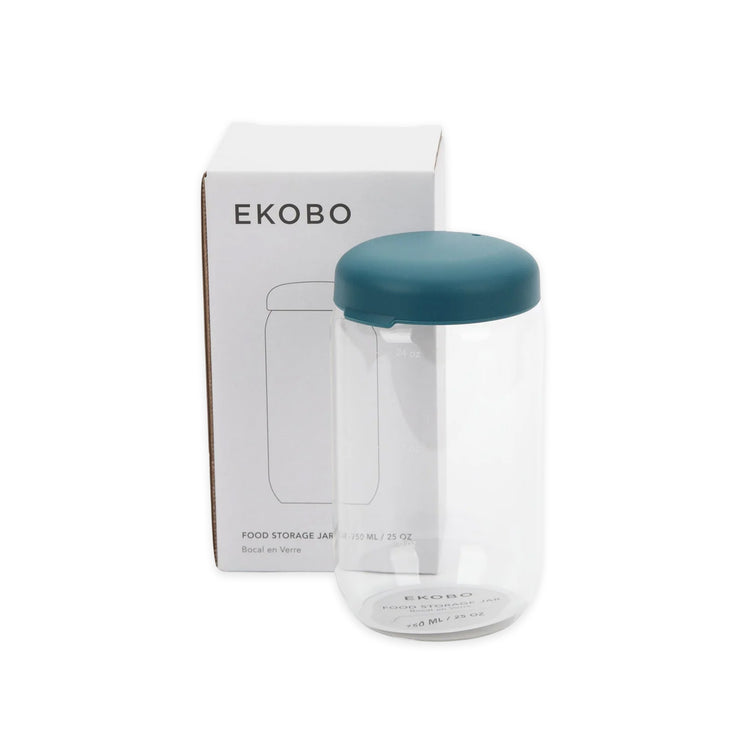 EKOBO. Γυάλινο δοχείο αποθήκευσης 750ml - Blue Abyss