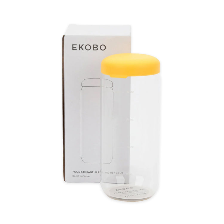 EKOBO. Γυάλινο δοχείο αποθήκευσης 1000ml - Mimosa