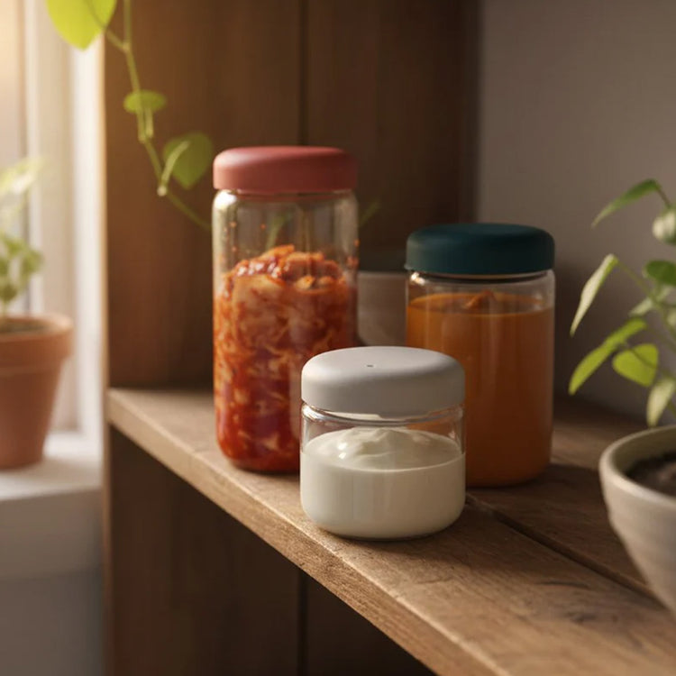 EKOBO. Δοχείο αποθήκευσης τροφίμων Pronto 1000ml - Terracotta