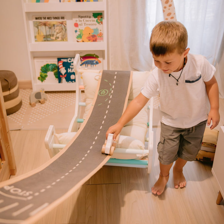 FAMILY NATION. Μαξιλάρι για αψίδα αναρρίχησης Montessori Rainbow - Cotton