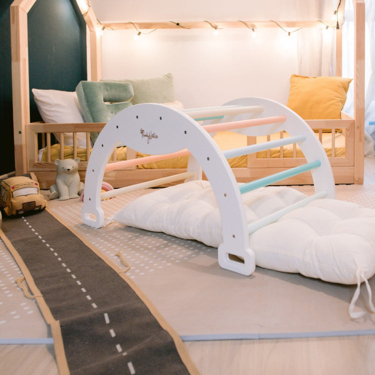 FAMILY NATION. Μαξιλάρι για αψίδα αναρρίχησης Montessori Rainbow - Cotton