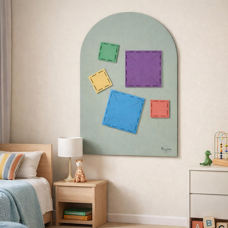 FAMILY NATION. MagneKids™ Magnetic Wall Decal - Arch - Sage Green