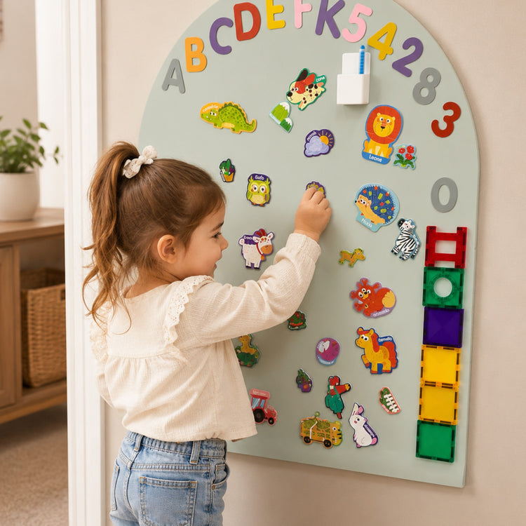 FAMILY NATION. MagneKids™ Magnetic Wall Decal - Arch - Sage Green