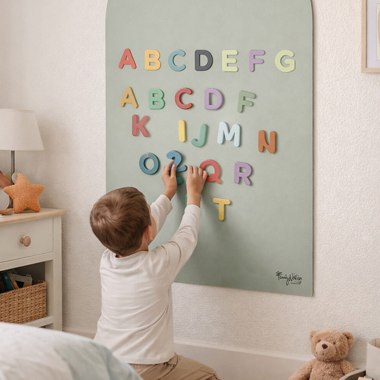 FAMILY NATION. MagneKids™ Magnetic Wall Decal - Arch - Sage Green