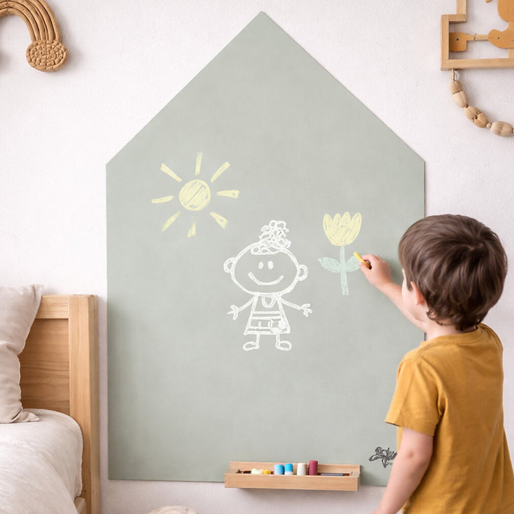 FAMILY NATION. MagneKids™ Magnetic Wall Decal - House - Sage Green
