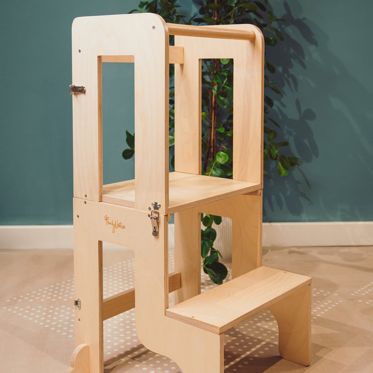 FAMILY NATION. Montessori Learning Tower 2 in 1 - Natural