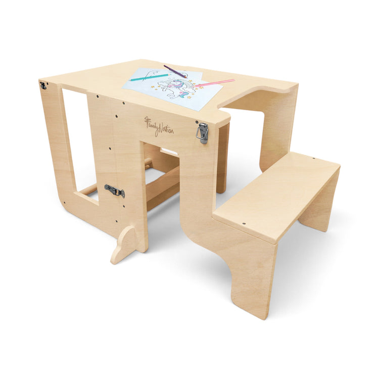 FAMILY NATION. Montessori Learning Tower 2 in 1 - Natural