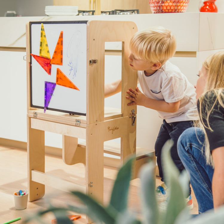 FAMILY NATION. Montessori Learning Tower 2 in 1 - Natural