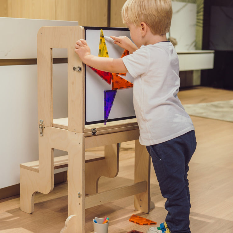 FAMILY NATION. Montessori Learning Tower 2 in 1 - Natural