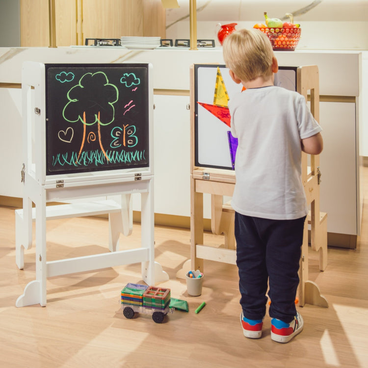 FAMILY NATION. Montessori Learning Tower 3 in 1 - White