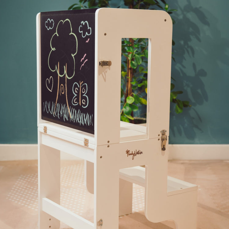 FAMILY NATION. Montessori Learning Tower 3 in 1 - White