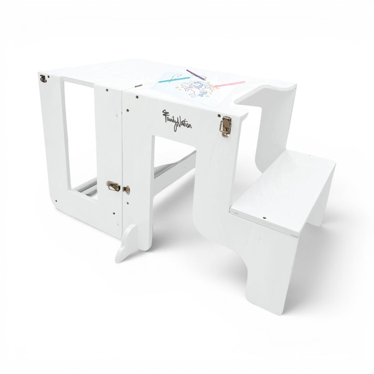 FAMILY NATION. Montessori Learning Tower 3 in 1 - White