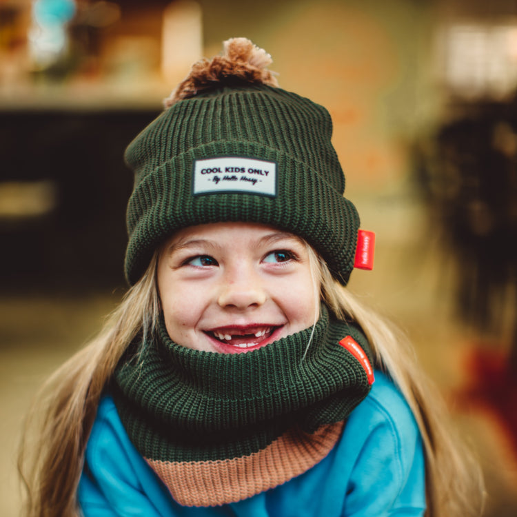 HELLO HOSSY. Color Block Forest beanie - 9-18 months