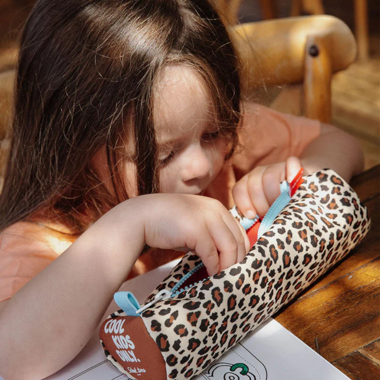 HELLO HOSSY. Leopard Pencil Case