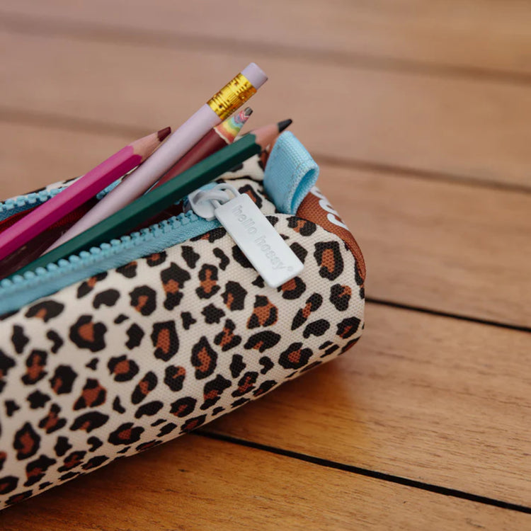HELLO HOSSY. Leopard Pencil Case