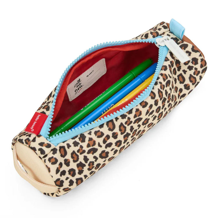 HELLO HOSSY. Leopard Pencil Case