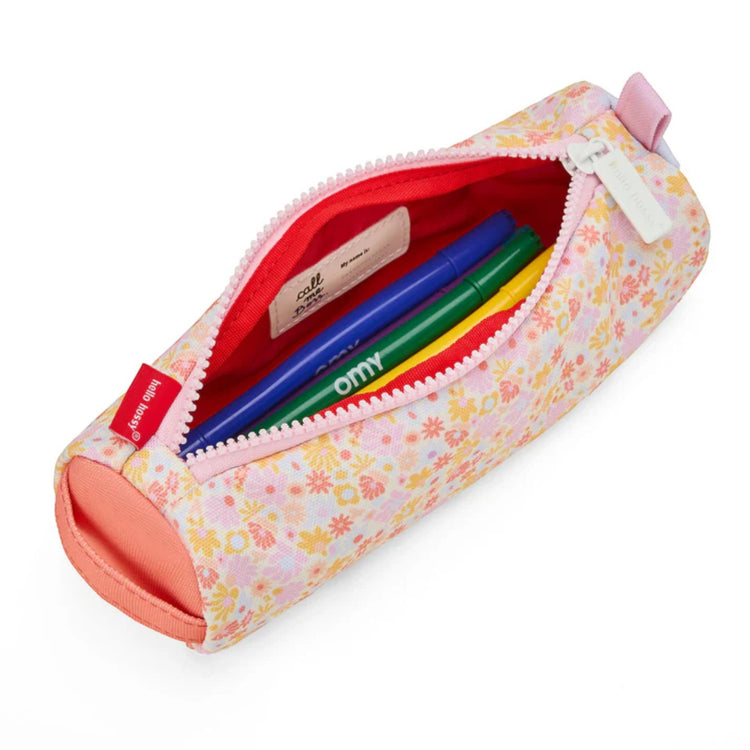 HELLO HOSSY. Retro Flowers Pencil Case