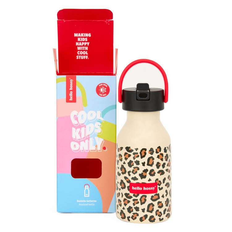 HELLO HOSSY. Water bottle Leopard 350ml