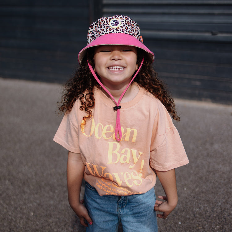 HELLO HOSSY. Καπέλο Bob παιδικό Leopard#7