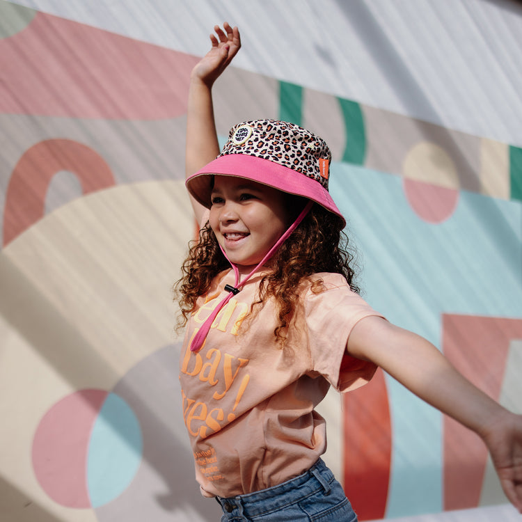 HELLO HOSSY. Καπέλο Bob παιδικό Leopard#7