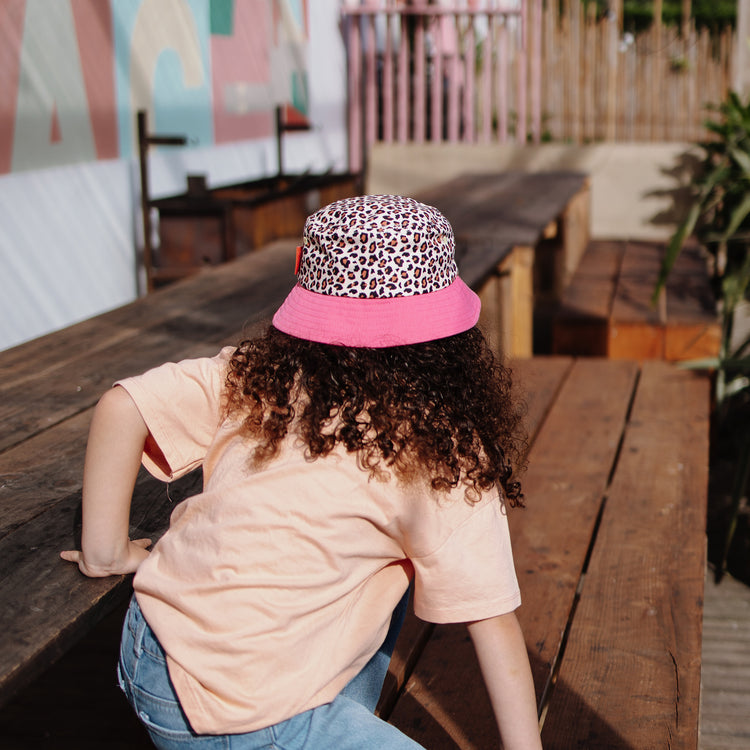 HELLO HOSSY. Καπέλο Bob παιδικό Leopard#7