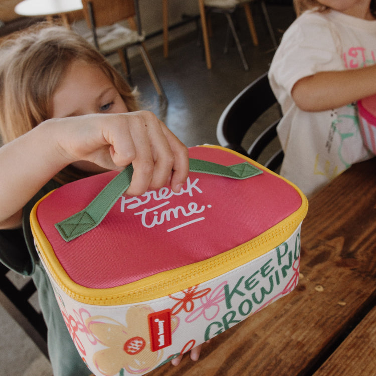 HELLO HOSSY. Flower Artwork Lunch Bag