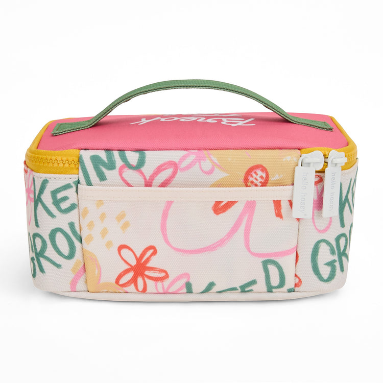HELLO HOSSY. Flower Artwork Lunch Bag