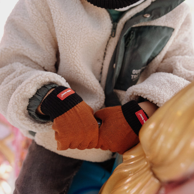 HELLO HOSSY. Gloves Handy Blacky - 4-6 years