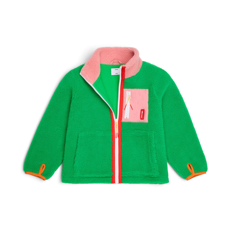 HELLO HOSSY. Παιδικό μπουφάν fleece Green Candy