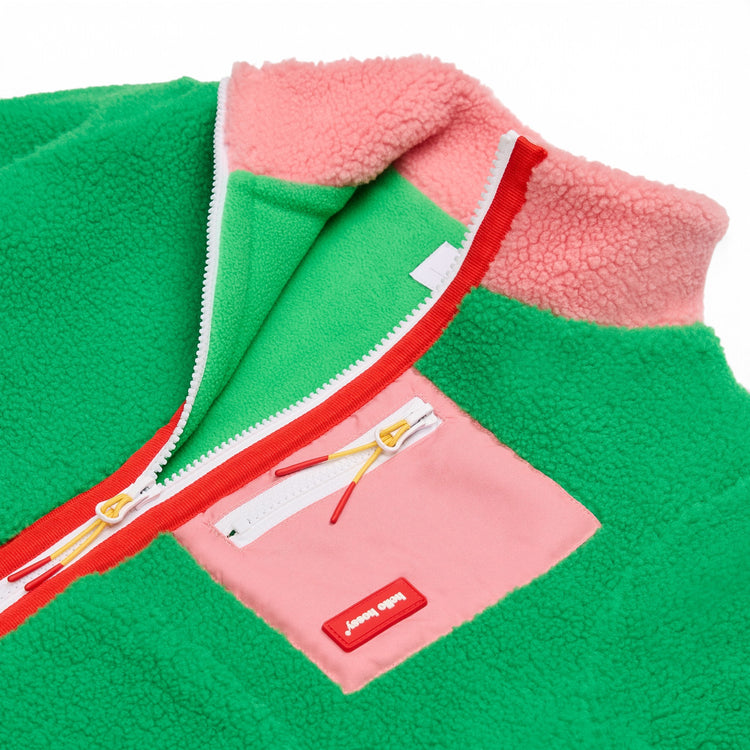HELLO HOSSY. Παιδικό μπουφάν fleece Green Candy