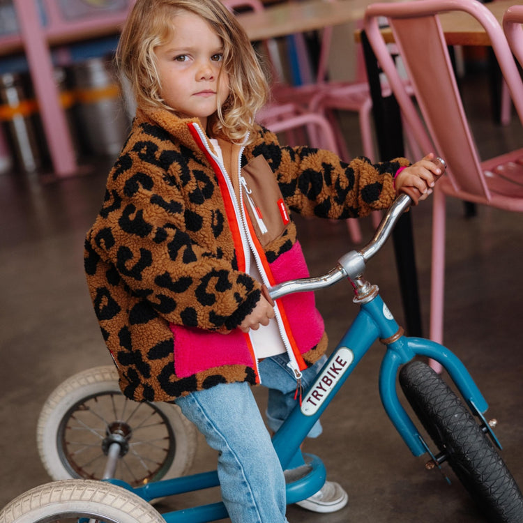 HELLO HOSSY. Μπουφάν fleece Leopard - Μαμά S